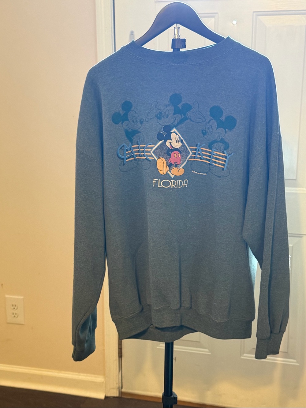 Disney Crewneck Sweatshirt with Mickey Florida Graphic - Blue